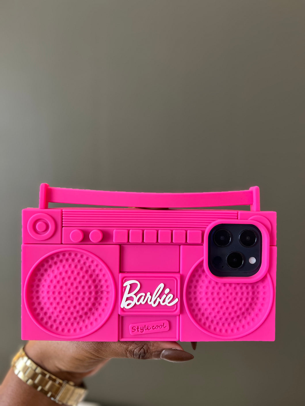 Pink Barbie stereo case 😍