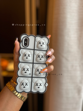 Load image into Gallery viewer, Kaws Squishy fidget toy phone case (grey )
