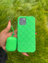 Load image into Gallery viewer, Luxury Green 3D Lattice Soft protective  case
