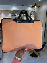 Load image into Gallery viewer, Signature Mustard  paradise Laptop bag

