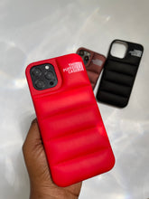 Load image into Gallery viewer, RED LUXURY PUFFER CASE
