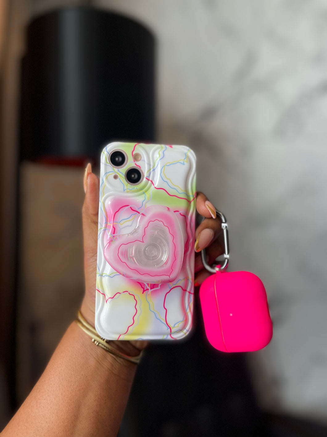 Gorgeous love case with love popsocket