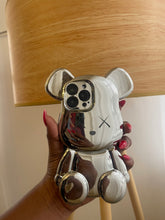 Load image into Gallery viewer, Luxury Silver Kaws silicone phone case
