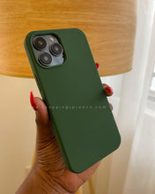 Load image into Gallery viewer, Dark green Premium silicone Phone case
