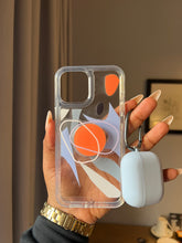 Load image into Gallery viewer, Transparent abstract popsocket case
