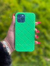 Load image into Gallery viewer, Luxury Green 3D Lattice Soft protective  case
