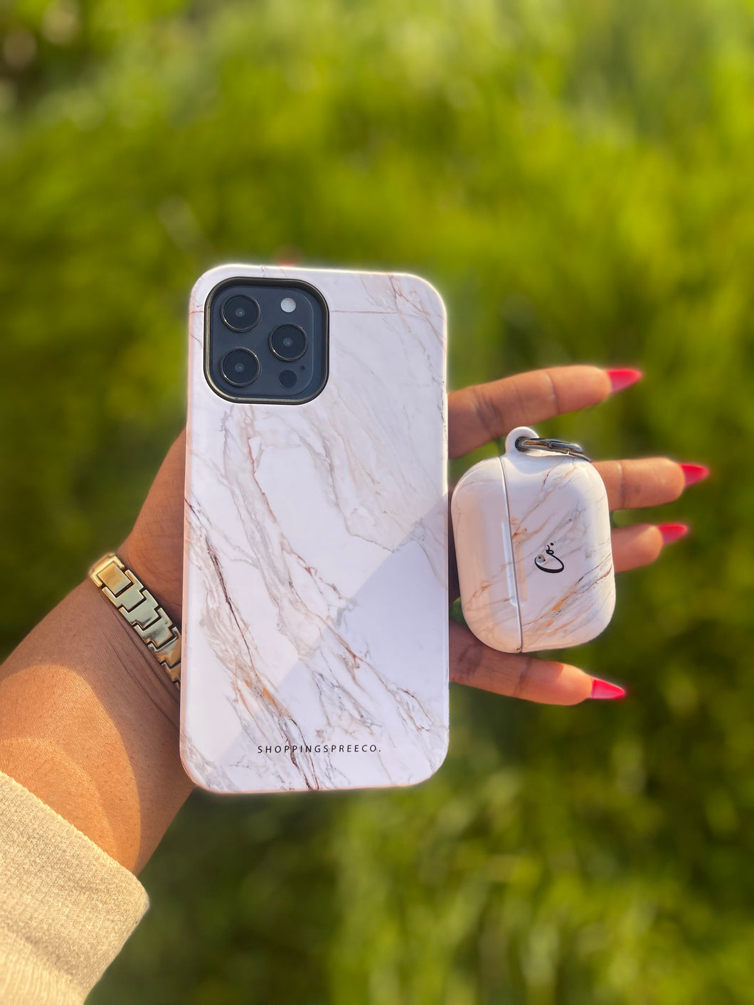 Signature  white wind marble Phonecase ONLY