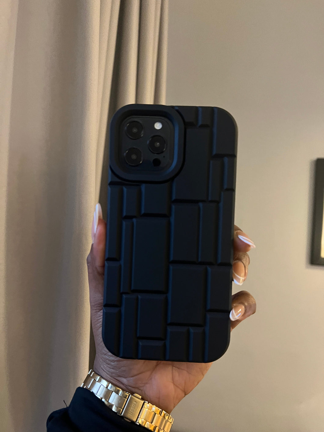 Black protective 3D Block case