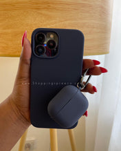 Load image into Gallery viewer, Navy blue Premium silicone Phone case
