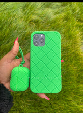 Load image into Gallery viewer, Luxury Green 3D Lattice Soft protective  case
