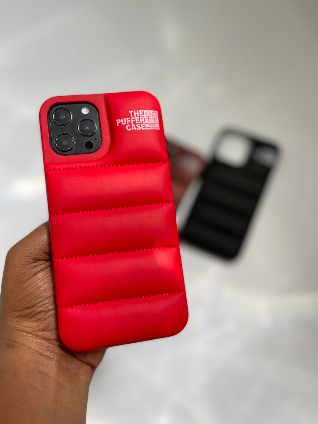 RED LUXURY PUFFER CASE