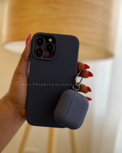 Load image into Gallery viewer, Navy blue Premium silicone Phone case
