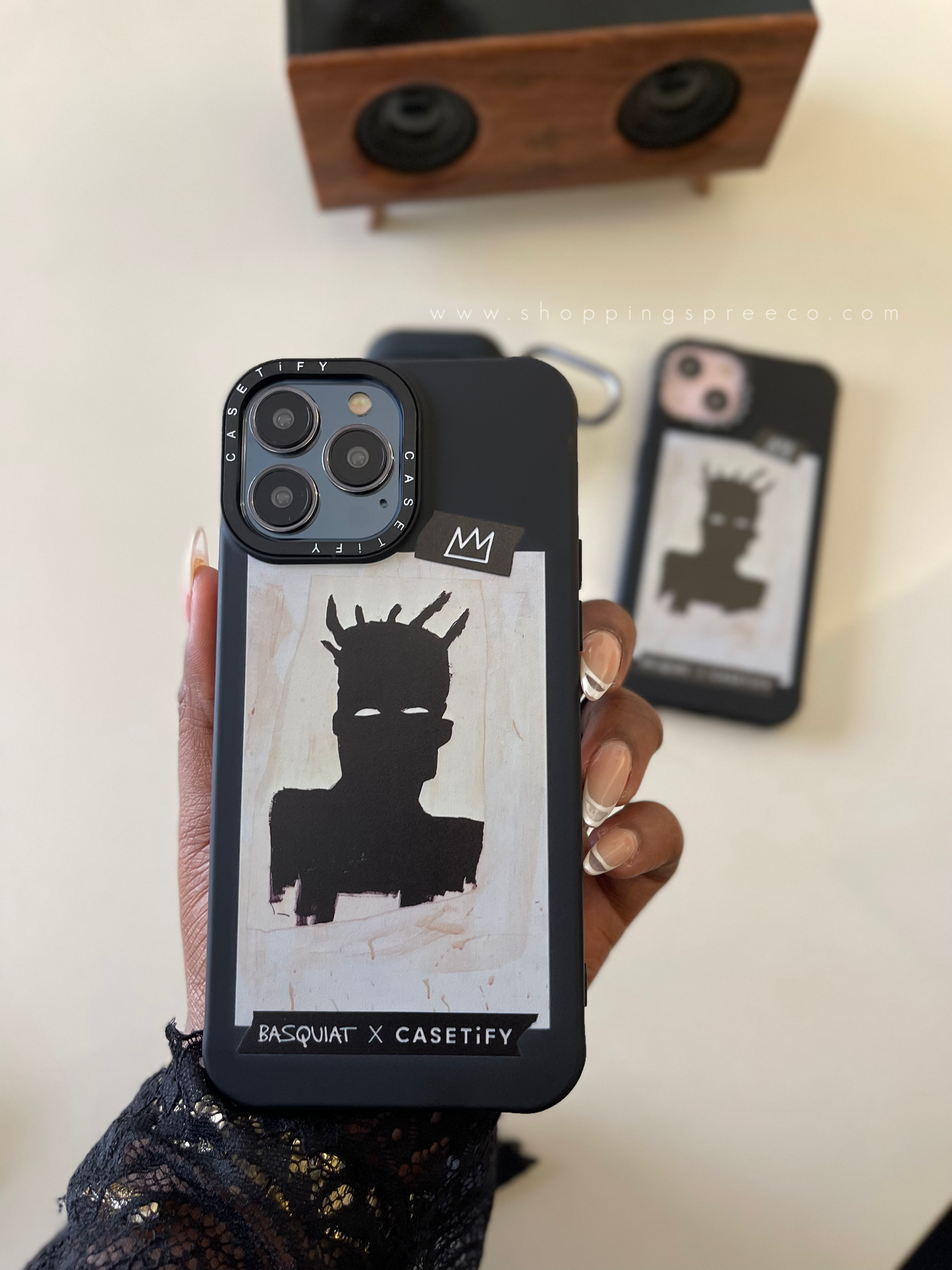 Basquiat x CASETiFY王冠スティッカーiPhone 14 pro - スマホアクセサリー