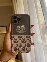 Load image into Gallery viewer, Luxury brown Coach Phone case
