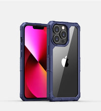 Load image into Gallery viewer, Luxury Transparent shockproof case in Blue

