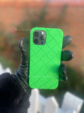 Load image into Gallery viewer, Luxury Green 3D Lattice Soft protective  case
