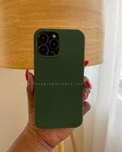 Load image into Gallery viewer, Dark green Premium silicone Phone case
