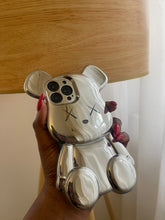 Load image into Gallery viewer, Luxury Silver Kaws silicone phone case
