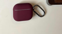 Load image into Gallery viewer, Premium maroon silicon AirPods case
