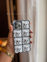 Load image into Gallery viewer, Kaws Squishy fidget toy phone case (grey )
