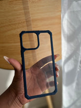 Load image into Gallery viewer, Luxury Transparent shockproof case in Blue
