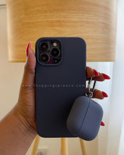 Load image into Gallery viewer, Navy blue Premium silicone Phone case
