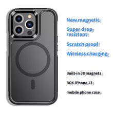 Load image into Gallery viewer, Black 2in1 shockproof MagSafe case..
