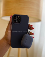 Load image into Gallery viewer, Navy blue Premium silicone Phone case
