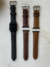 Load image into Gallery viewer, Leather magnetic straps in Black .Blue,Light blue and Brown
