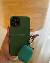 Load image into Gallery viewer, Dark green Premium silicone Phone case
