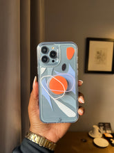 Load image into Gallery viewer, Transparent abstract popsocket case
