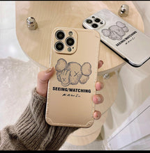Load image into Gallery viewer, Gold Kaws phone case
