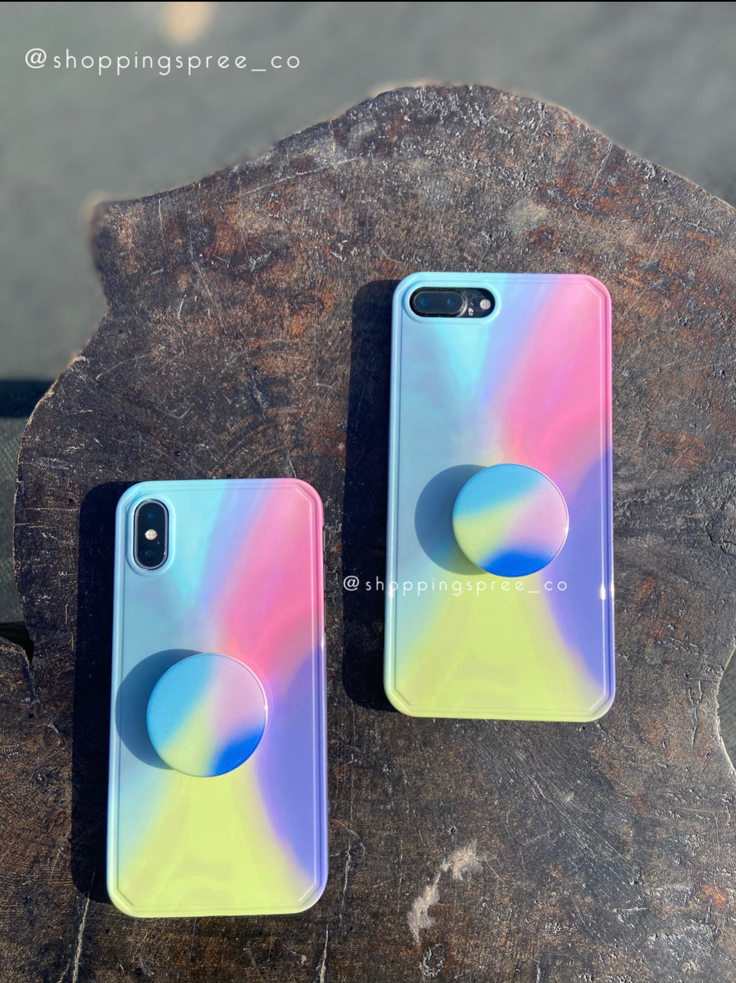 Rainbow popsocket case