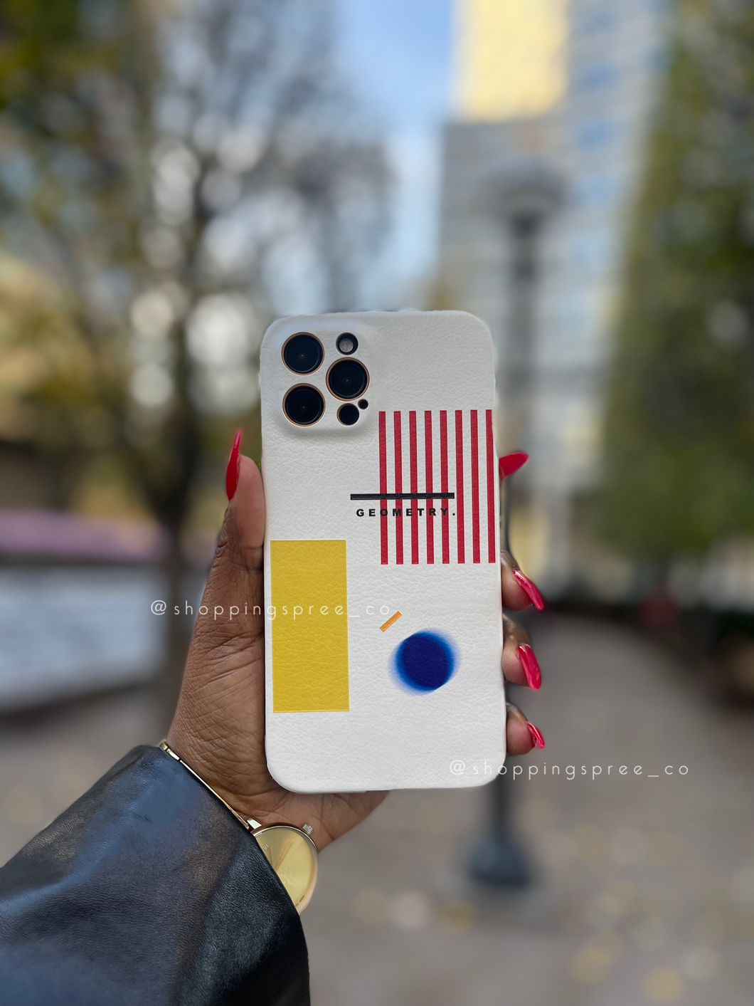 Geometric pattern phone case😎