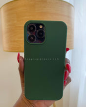 Load image into Gallery viewer, Dark green Premium silicone Phone case
