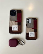 Load image into Gallery viewer, Premium maroon silicon AirPods case
