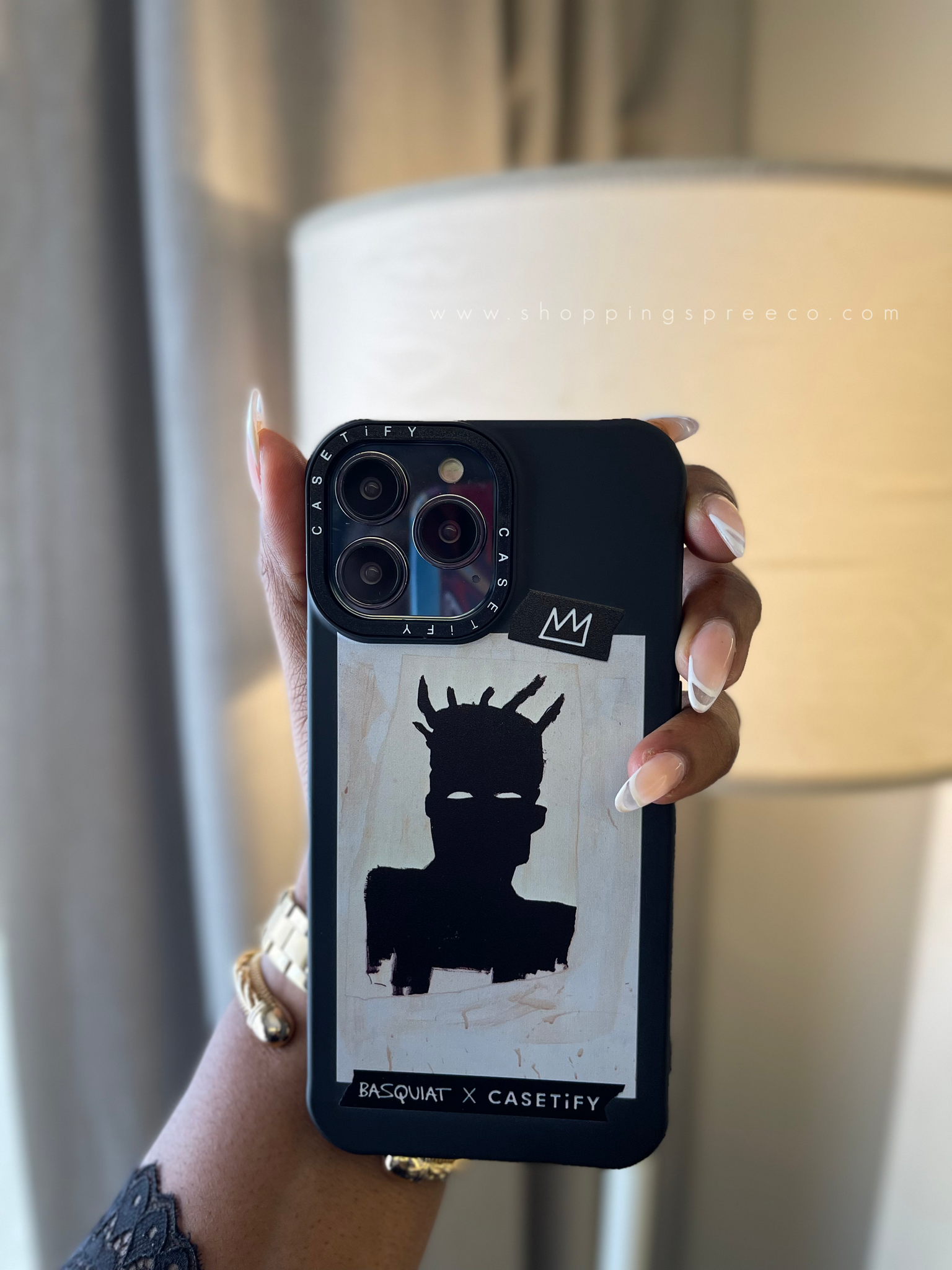 Basquiat x CASETiFY王冠スティッカーiPhone 14 pro - スマホアクセサリー