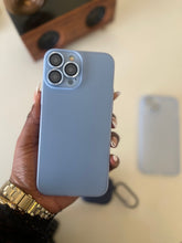 Load image into Gallery viewer, Luxury Translucent Ultra SLIM Matte Case with inbuilt  Lens protector IN BLUE
