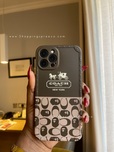 Load image into Gallery viewer, Luxury brown Coach Phone case
