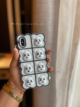 Load image into Gallery viewer, Kaws Squishy fidget toy phone case (grey )
