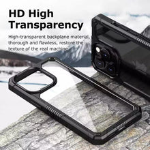 Load image into Gallery viewer, Luxury Transparent shockproof case in Black
