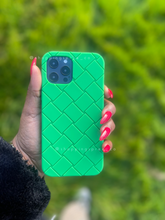 Load image into Gallery viewer, Luxury Green 3D Lattice Soft protective  case
