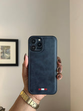 Load image into Gallery viewer, LUXURY LEATHER PHONECASE (DARK NAVY BLUE)
