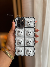 Load image into Gallery viewer, Kaws Squishy fidget toy phone case (grey )
