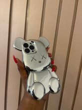 Load image into Gallery viewer, Luxury Silver Kaws silicone phone case
