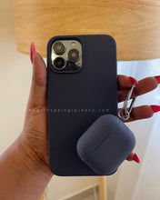 Load image into Gallery viewer, Navy blue Premium silicone Phone case
