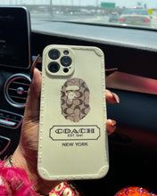 Load image into Gallery viewer, Beige coach phone case
