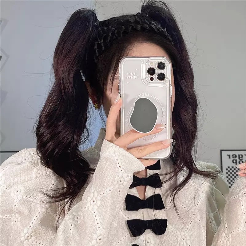 Gorgeous Transparent case with mirror POPSOCKET